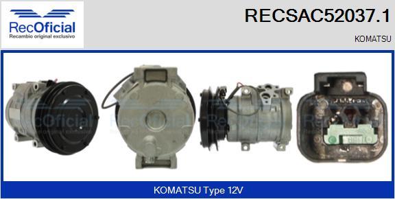 RECOFICIAL RECSAC52037.1 - Compresseur, climatisation cwaw.fr