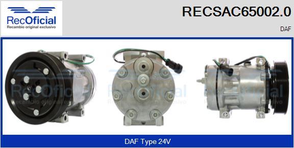 RECOFICIAL RECSAC65002.0 - Compresseur, climatisation cwaw.fr