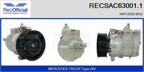 RECOFICIAL RECSAC63001.1 - Compresseur, climatisation cwaw.fr