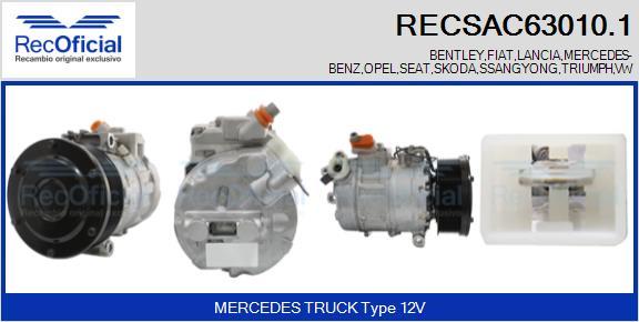 RECOFICIAL RECSAC63010.1 - Compresseur, climatisation cwaw.fr