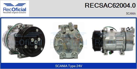 RECOFICIAL RECSAC62004.0 - Compresseur, climatisation cwaw.fr