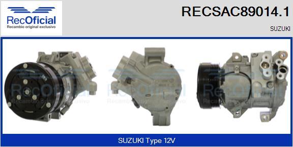 RECOFICIAL RECSAC89014.1 - Compresseur, climatisation cwaw.fr