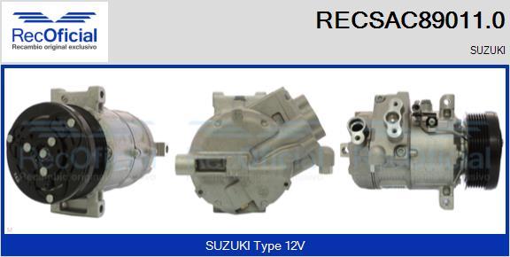 RECOFICIAL RECSAC89011.0 - Compresseur, climatisation cwaw.fr