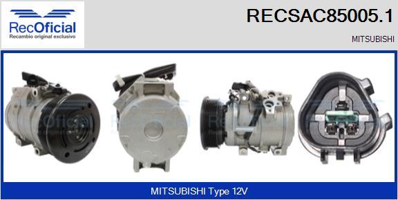 RECOFICIAL RECSAC85005.1 - Compresseur, climatisation cwaw.fr