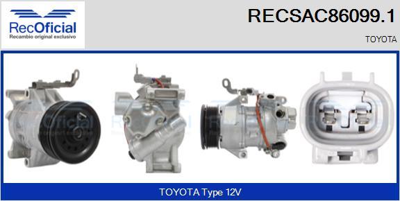 RECOFICIAL RECSAC86099.1 - Compresseur, climatisation cwaw.fr