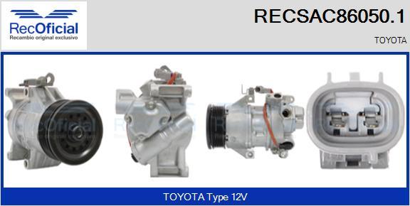 RECOFICIAL RECSAC86050.1 - Compresseur, climatisation cwaw.fr