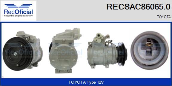 RECOFICIAL RECSAC86065.0 - Compresseur, climatisation cwaw.fr