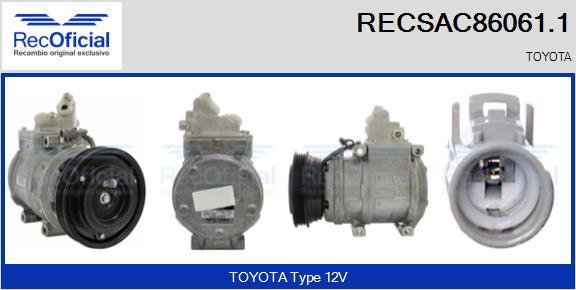 RECOFICIAL RECSAC86061.1 - Compresseur, climatisation cwaw.fr