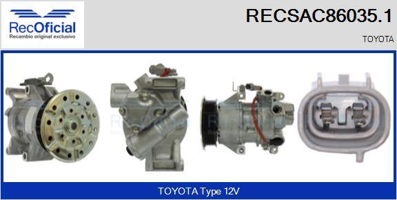 RECOFICIAL RECSAC86035.1 - Compresseur, climatisation cwaw.fr