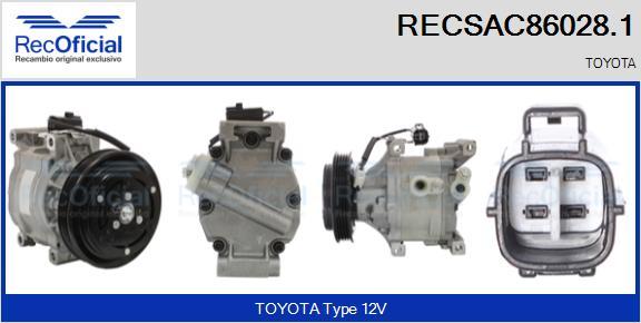 RECOFICIAL RECSAC86028.1 - Compresseur, climatisation cwaw.fr