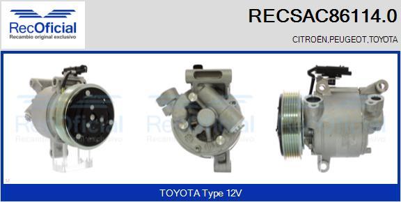 RECOFICIAL RECSAC86114.0 - Compresseur, climatisation cwaw.fr