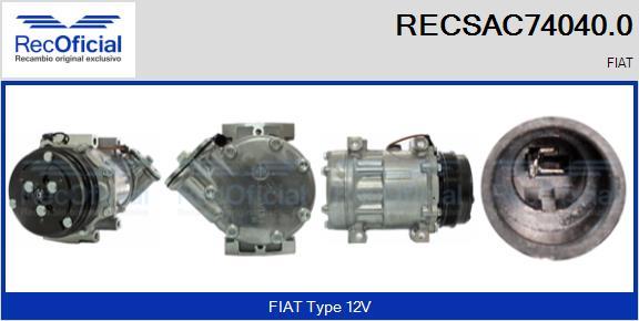 RECOFICIAL RECSAC74040.0 - Compresseur, climatisation cwaw.fr