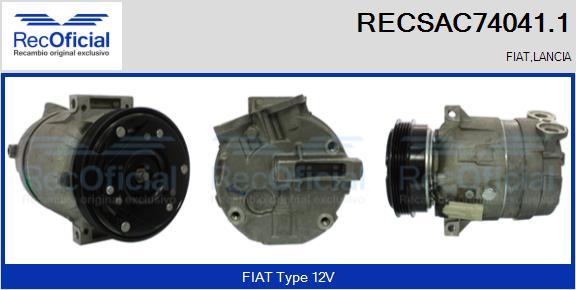 RECOFICIAL RECSAC74041.1 - Compresseur, climatisation cwaw.fr