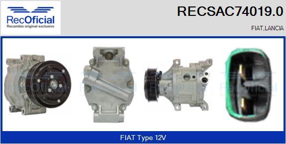 RECOFICIAL RECSAC74019.0 - Compresseur, climatisation cwaw.fr