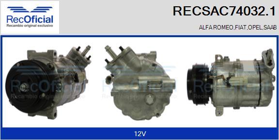 RECOFICIAL RECSAC74032.1 - Compresseur, climatisation cwaw.fr