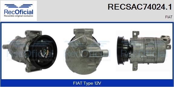 RECOFICIAL RECSAC74024.1 - Compresseur, climatisation cwaw.fr