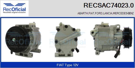 RECOFICIAL RECSAC74023.0 - Compresseur, climatisation cwaw.fr