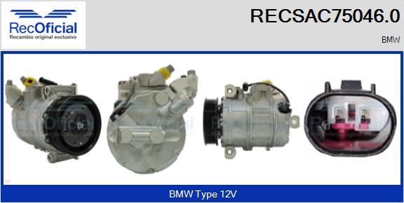 RECOFICIAL RECSAC75046.0 - Compresseur, climatisation cwaw.fr