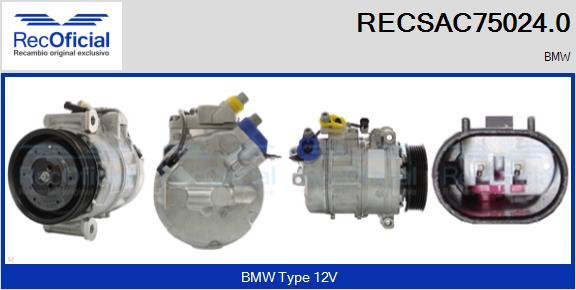 RECOFICIAL RECSAC75024.0 - Compresseur, climatisation cwaw.fr