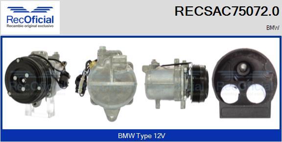 RECOFICIAL RECSAC75072.0 - Compresseur, climatisation cwaw.fr