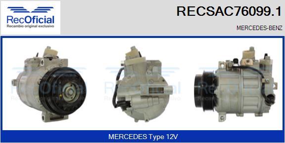 RECOFICIAL RECSAC76099.1 - Compresseur, climatisation cwaw.fr