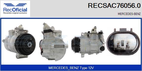 RECOFICIAL RECSAC76056.0 - Compresseur, climatisation cwaw.fr