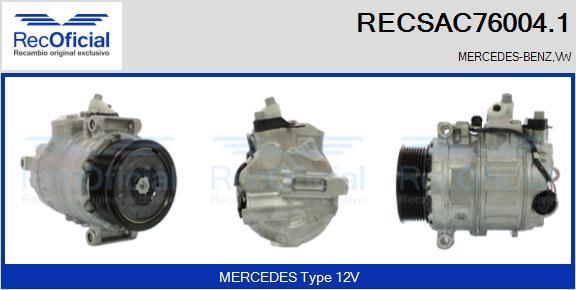 RECOFICIAL RECSAC76004.1 - Compresseur, climatisation cwaw.fr