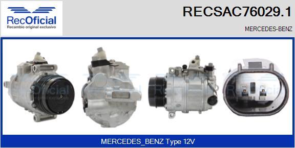 RECOFICIAL RECSAC76029.1 - Compresseur, climatisation cwaw.fr