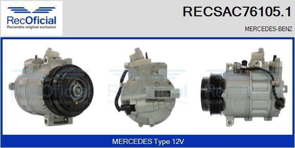 RECOFICIAL RECSAC76105.1 - Compresseur, climatisation cwaw.fr