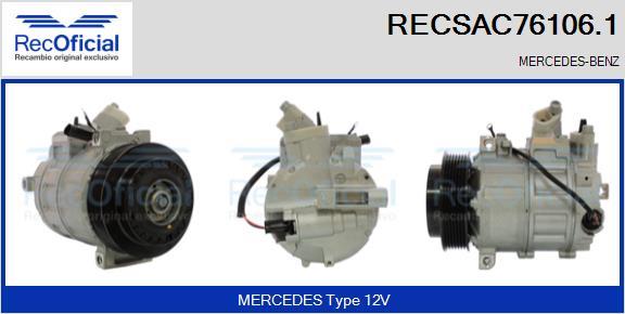 RECOFICIAL RECSAC76106.1 - Compresseur, climatisation cwaw.fr