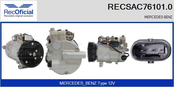 RECOFICIAL RECSAC76101.0 - Compresseur, climatisation cwaw.fr