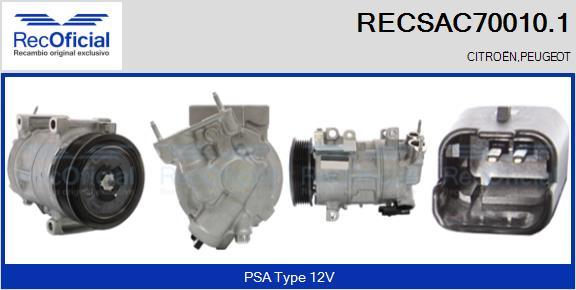 RECOFICIAL RECSAC70010.1 - Compresseur, climatisation cwaw.fr