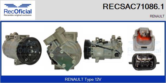 RECOFICIAL RECSAC71086.1 - Compresseur, climatisation cwaw.fr