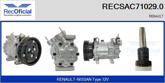 RECOFICIAL RECSAC71029.0 - Compresseur, climatisation cwaw.fr