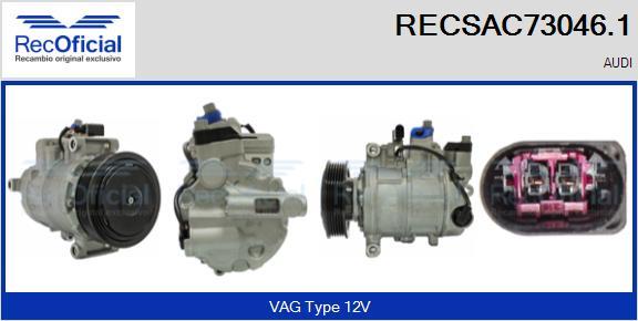 RECOFICIAL RECSAC73046.1 - Compresseur, climatisation cwaw.fr