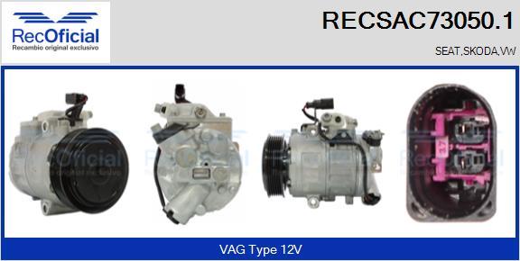 RECOFICIAL RECSAC73050.1 - Compresseur, climatisation cwaw.fr