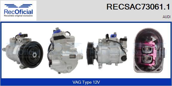 RECOFICIAL RECSAC73061.1 - Compresseur, climatisation cwaw.fr