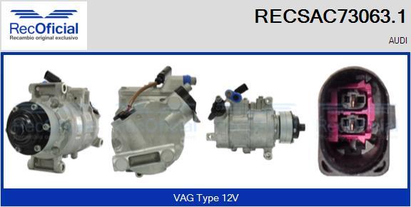 RECOFICIAL RECSAC73063.1 - Compresseur, climatisation cwaw.fr