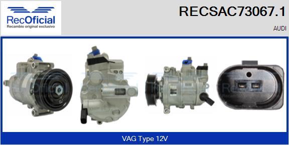 RECOFICIAL RECSAC73067.1 - Compresseur, climatisation cwaw.fr