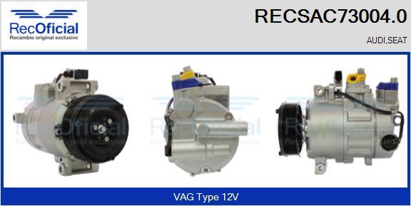 RECOFICIAL RECSAC73004.0 - Compresseur, climatisation cwaw.fr