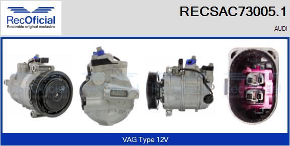 RECOFICIAL RECSAC73005.1 - Compresseur, climatisation cwaw.fr