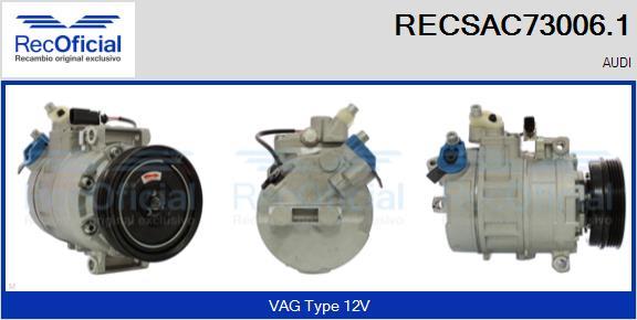 RECOFICIAL RECSAC73006.1 - Compresseur, climatisation cwaw.fr