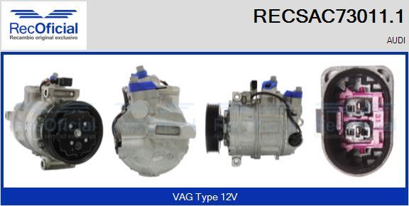 RECOFICIAL RECSAC73011.1 - Compresseur, climatisation cwaw.fr