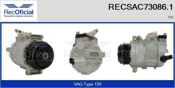 RECOFICIAL RECSAC73086.1 - Compresseur, climatisation cwaw.fr