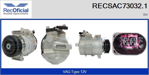 RECOFICIAL RECSAC73032.1 - Compresseur, climatisation cwaw.fr