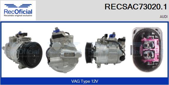 RECOFICIAL RECSAC73020.1 - Compresseur, climatisation cwaw.fr