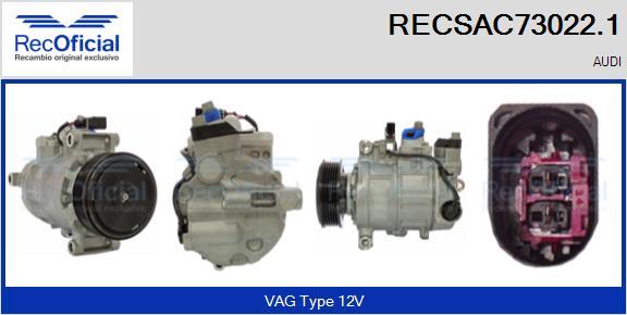 RECOFICIAL RECSAC73022.1 - Compresseur, climatisation cwaw.fr