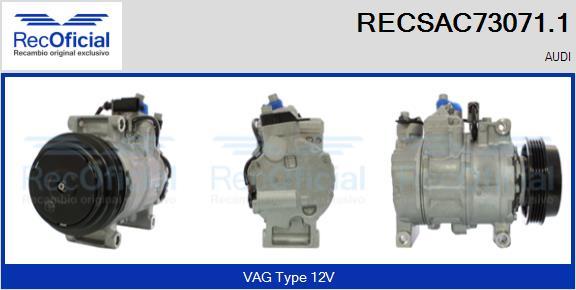 RECOFICIAL RECSAC73071.1 - Compresseur, climatisation cwaw.fr