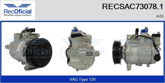 RECOFICIAL RECSAC73078.1 - Compresseur, climatisation cwaw.fr