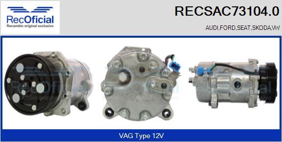 RECOFICIAL RECSAC73104.0 - Compresseur, climatisation cwaw.fr